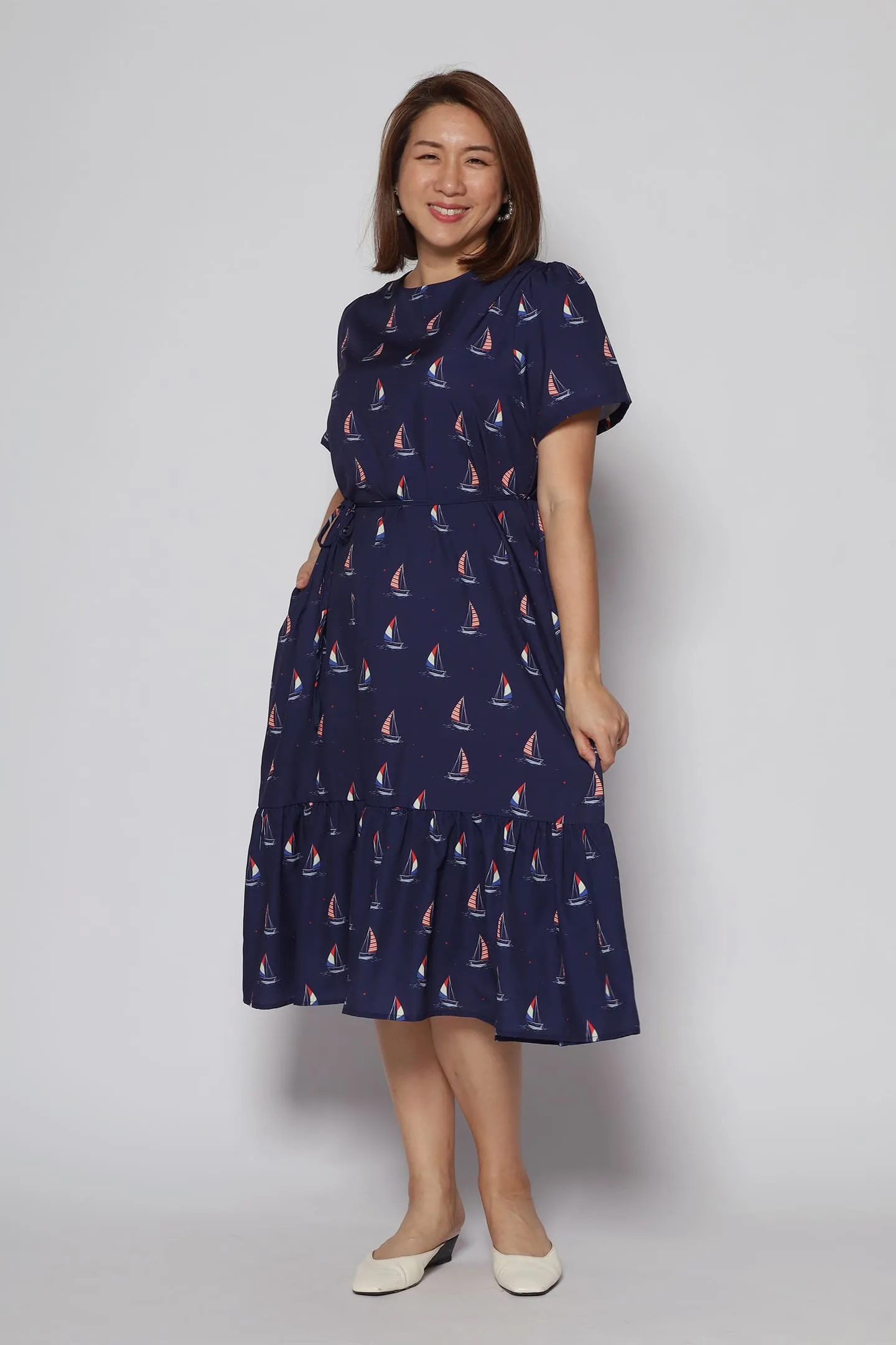 Xing Dress in Sailboat